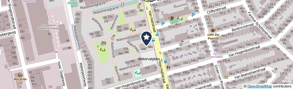 Kaartweergave Waterkersweg 264 in Amsterdam