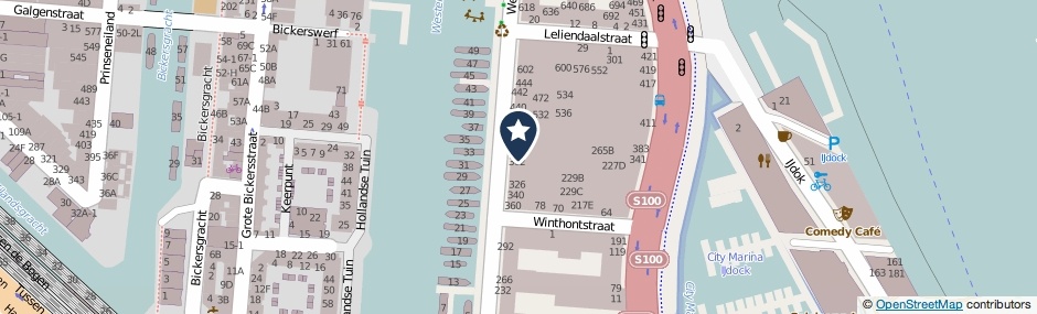 Kaartweergave Westerdok 430 in Amsterdam