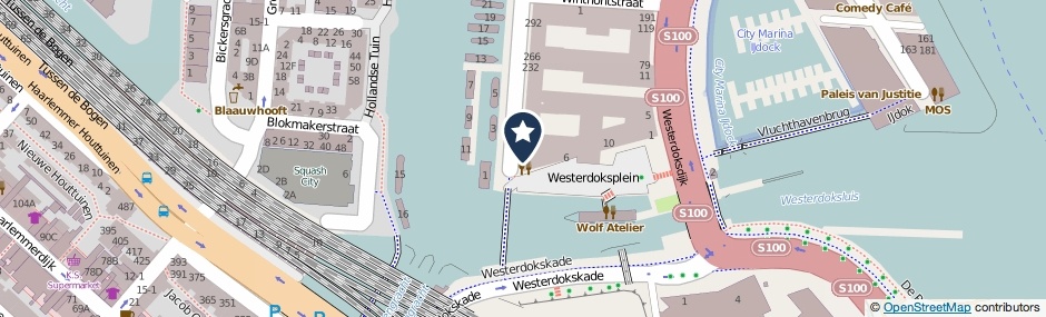 Kaartweergave Westerdok 46 in Amsterdam