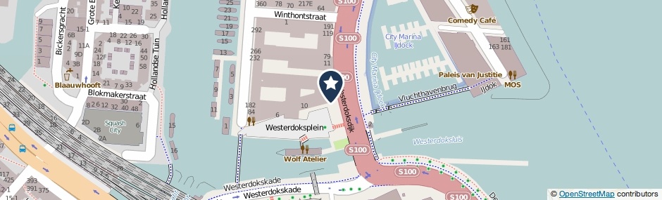 Kaartweergave Westerdoksdijk 1 in Amsterdam