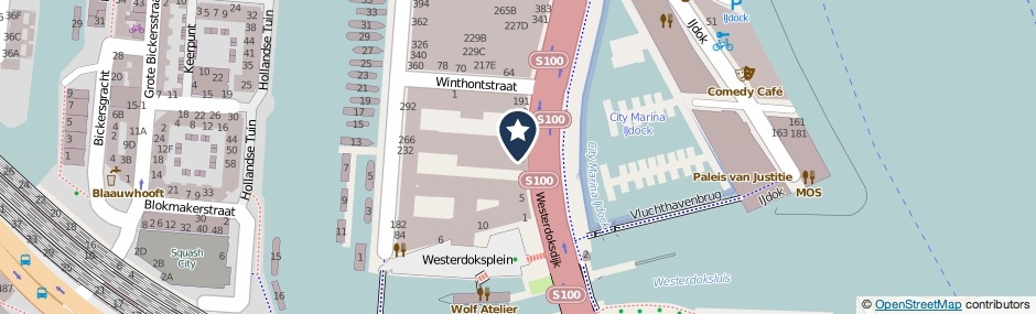 Kaartweergave Westerdoksdijk 13 in Amsterdam