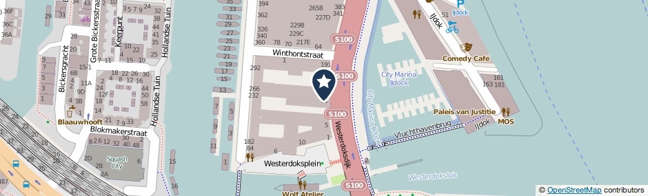 Kaartweergave Westerdoksdijk 23 in Amsterdam