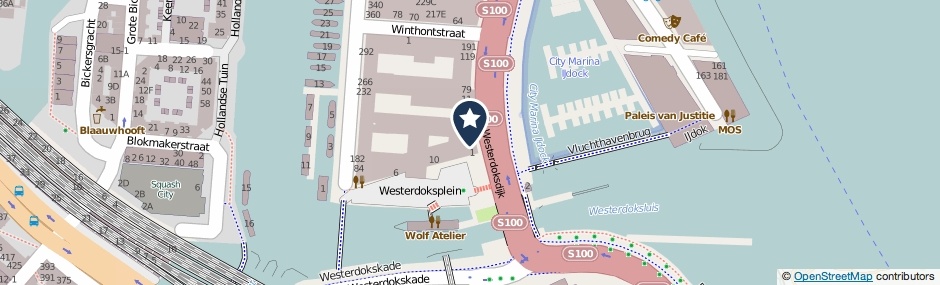 Kaartweergave Westerdoksdijk 3 in Amsterdam
