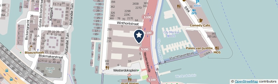 Kaartweergave Westerdoksdijk 33 in Amsterdam