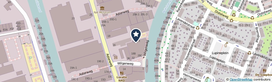 Kaartweergave Wilgenweg 12-A in Amsterdam