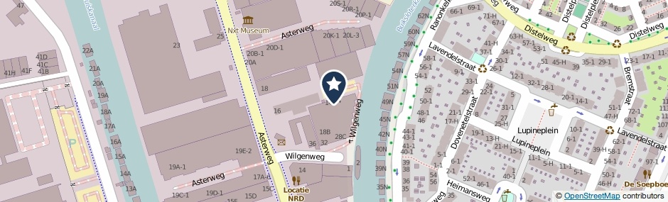 Kaartweergave Wilgenweg 14-C in Amsterdam