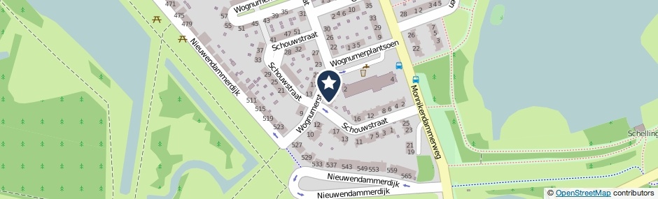 Kaartweergave Wognumerstraat 16 in Amsterdam