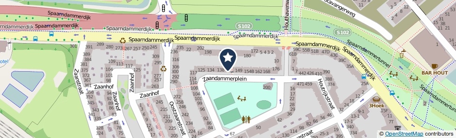 Kaartweergave Zaandammerplein 143 in Amsterdam
