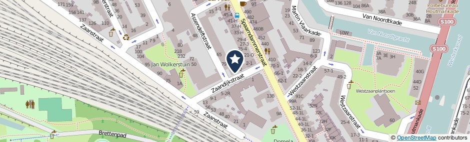 Kaartweergave Zaandijkstraat 10-A1 in Amsterdam