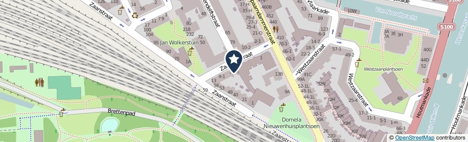 Kaartweergave Zaandijkstraat 5-1 in Amsterdam