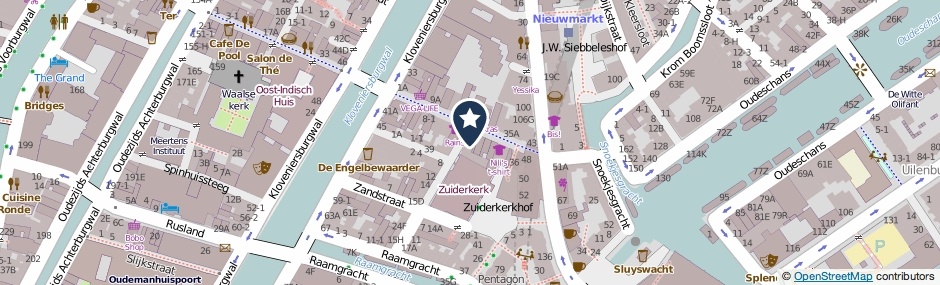 Kaartweergave Zanddwarsstraat 1-1 in Amsterdam