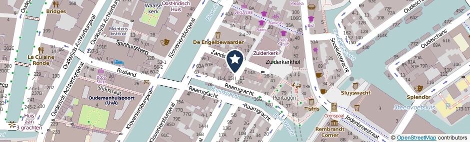 Kaartweergave Zanddwarsstraat 24-G in Amsterdam