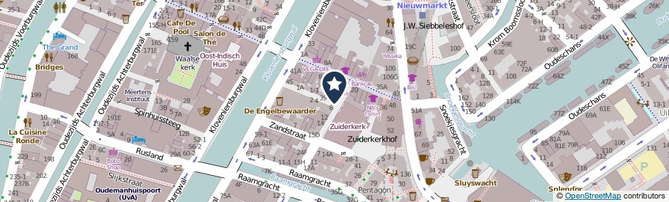 Kaartweergave Zanddwarsstraat 6-C in Amsterdam