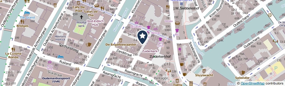 Kaartweergave Zanddwarsstraat 8 in Amsterdam