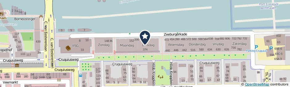 Kaartweergave Zeeburgerkade 310 in Amsterdam