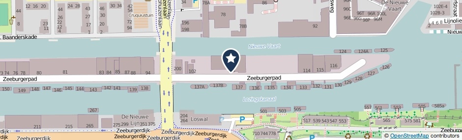 Kaartweergave Zeeburgerpad 103 in Amsterdam