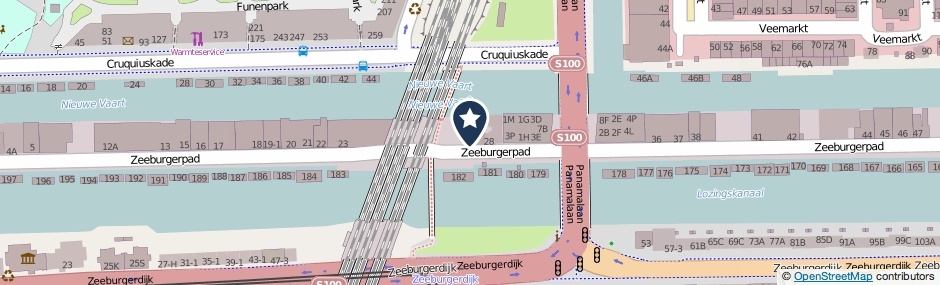 Kaartweergave Zeeburgerpad 26-H in Amsterdam
