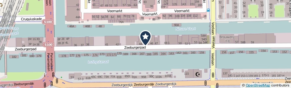 Kaartweergave Zeeburgerpad 45-C in Amsterdam