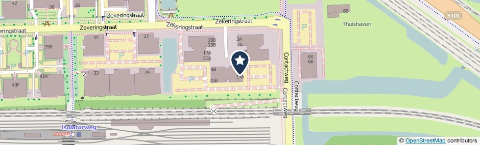 Kaartweergave Zekeringstraat 11-A in Amsterdam