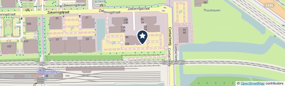 Kaartweergave Zekeringstraat 15-A in Amsterdam
