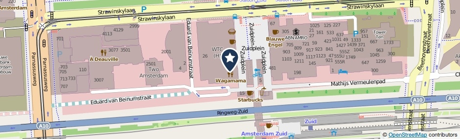 Kaartweergave Zuidplein 120 in Amsterdam