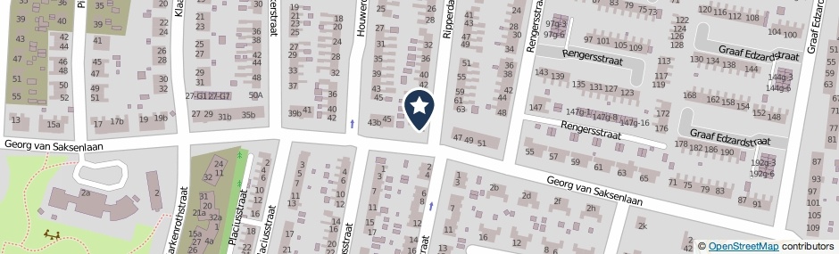 Kaartweergave Ripperdastraat 52 in Appingedam