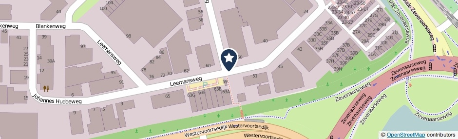 Kaartweergave Leemansweg in Arnhem