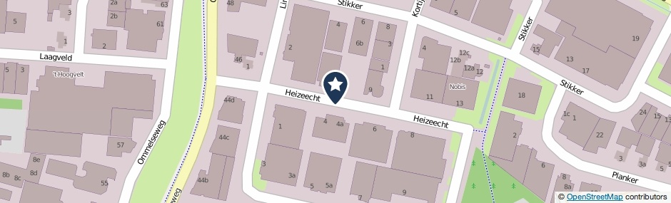 Kaartweergave Heizeecht in Asten