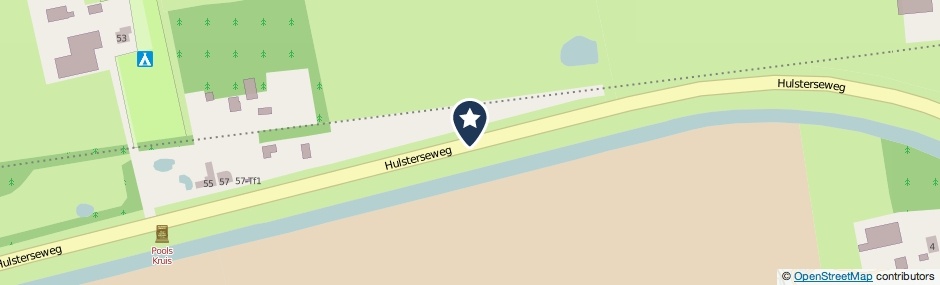 Kaartweergave Hulsterseweg in Axel