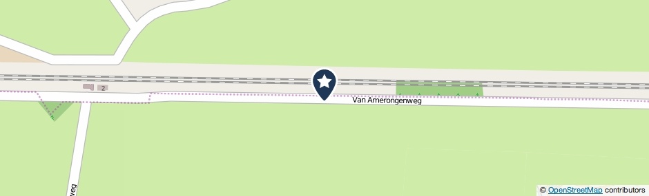 Kaartweergave Van Amerongenweg in Barneveld
