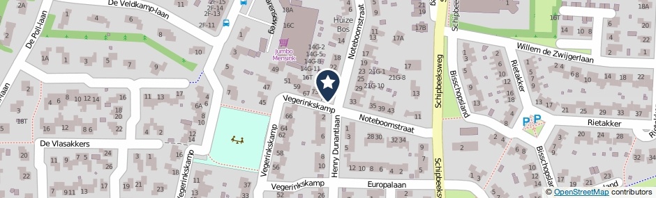 Kaartweergave Vegerinkskamp 83 in Bathmen