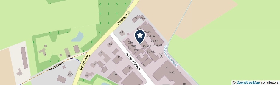 Kaartweergave Dorstseweg 22-E in Bavel