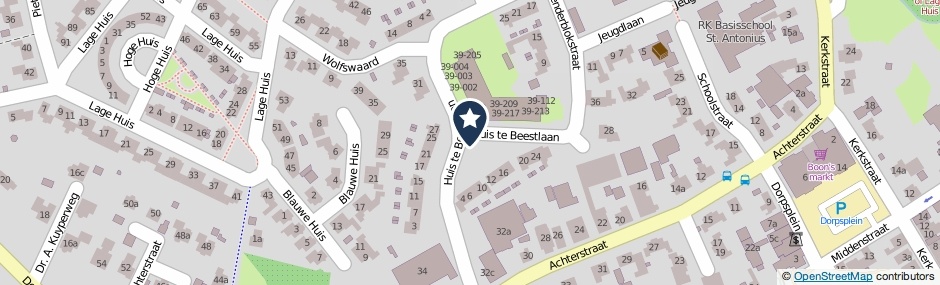 Kaartweergave Huis Te Beestlaan in Beesd