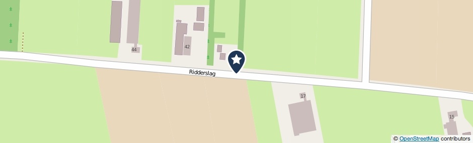 Kaartweergave Ridderslag in Beesd