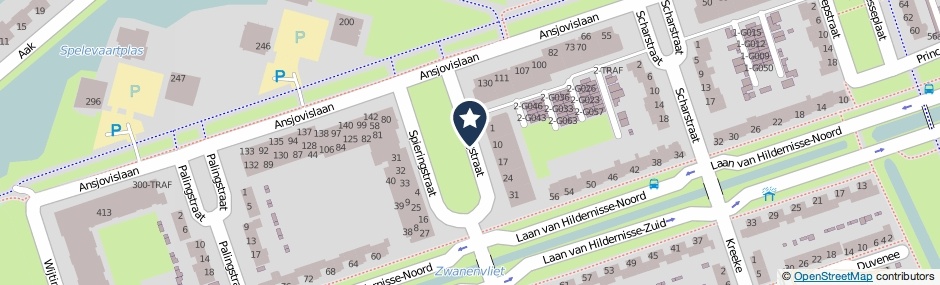 Kaartweergave Haringstraat in Bergen Op Zoom