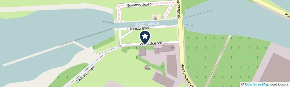 Kaartweergave Zuidersluispad in Bergen Op Zoom