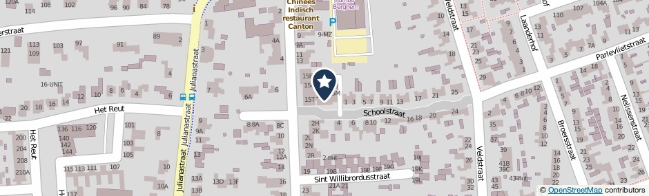 Kaartweergave St. Willibrordusstraat 15-P in Berghem