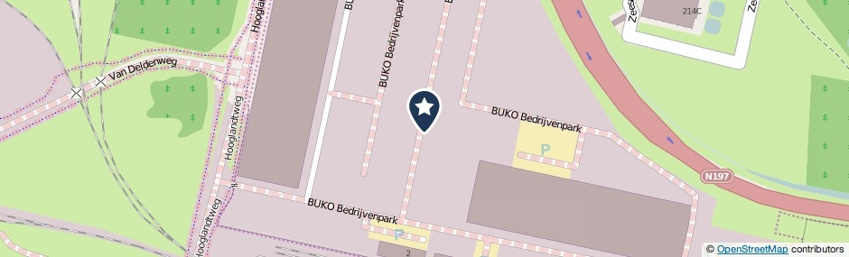 Kaartweergave BUKO Bedrijvenpark in Beverwijk