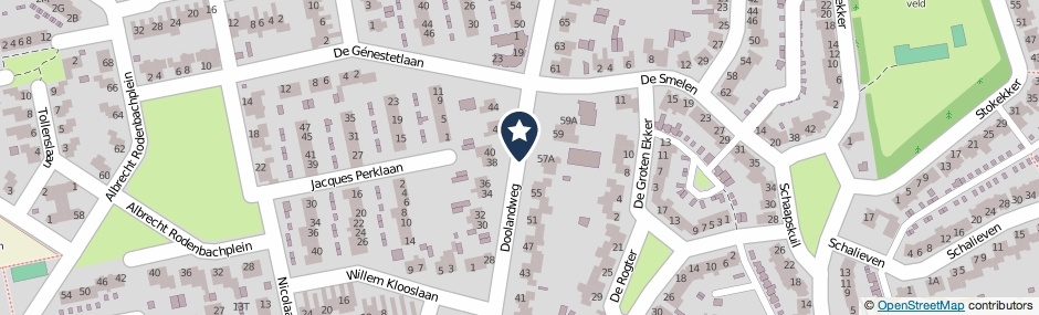 Kaartweergave Doolandweg in Bladel