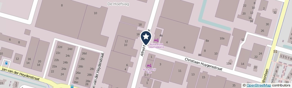 Kaartweergave Alfred Nobelstraat in Bleiswijk