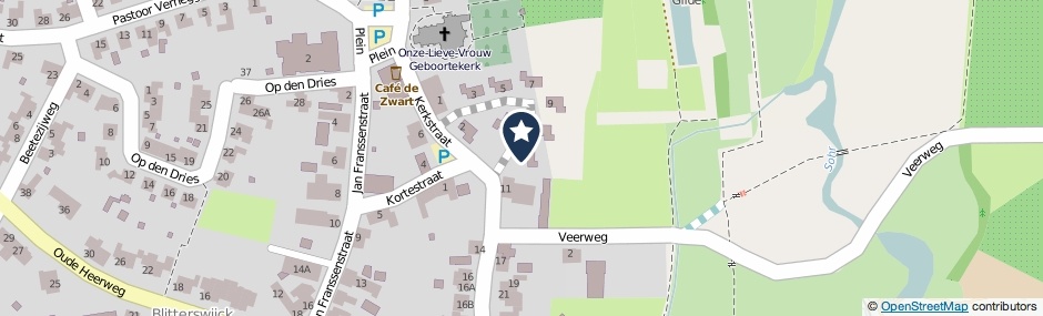 Kaartweergave Barones Mackaystraat 13 in Blitterswijck