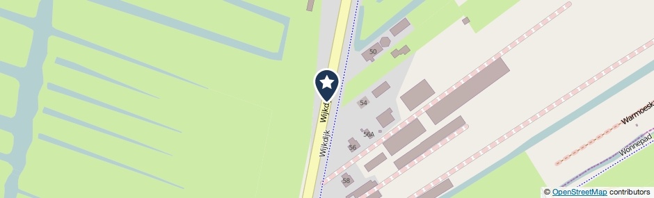Kaartweergave Wijkdijk in Boskoop