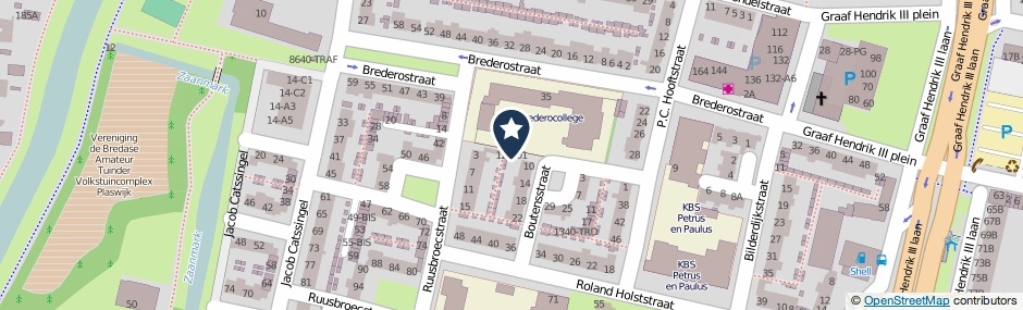 Kaartweergave Boutensstraat 12-G01 in Breda