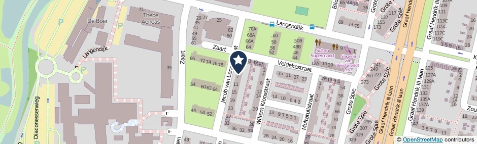 Kaartweergave Jacob Van Lennepstraat 5 in Breda