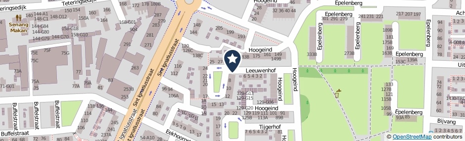 Kaartweergave Leeuwenhof in Breda
