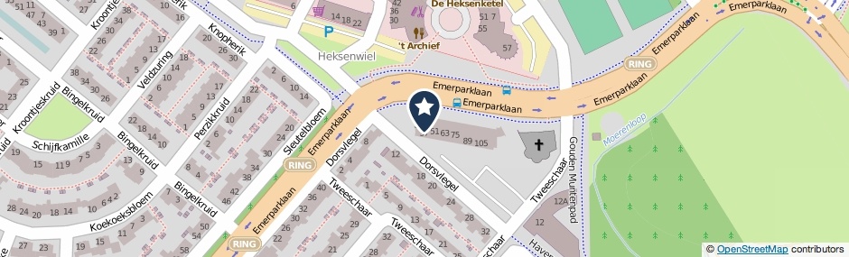 Kaartweergave Tweeschaar 39 in Breda