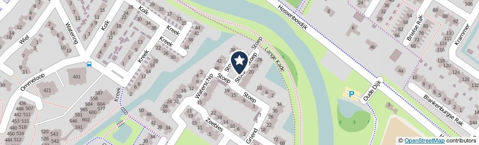 Kaartweergave Stoep in Brielle