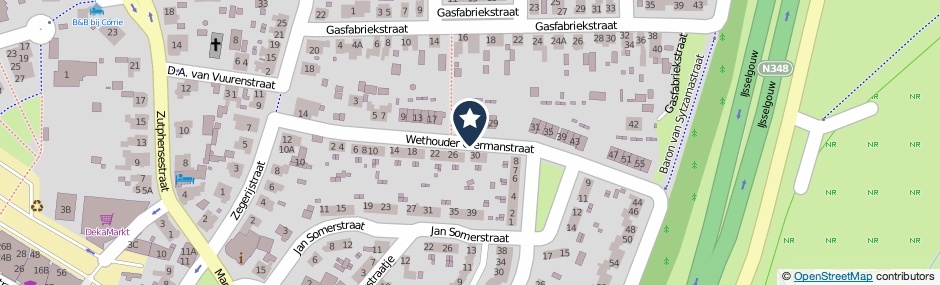 Kaartweergave Wethouder Giermanstraat in Brummen