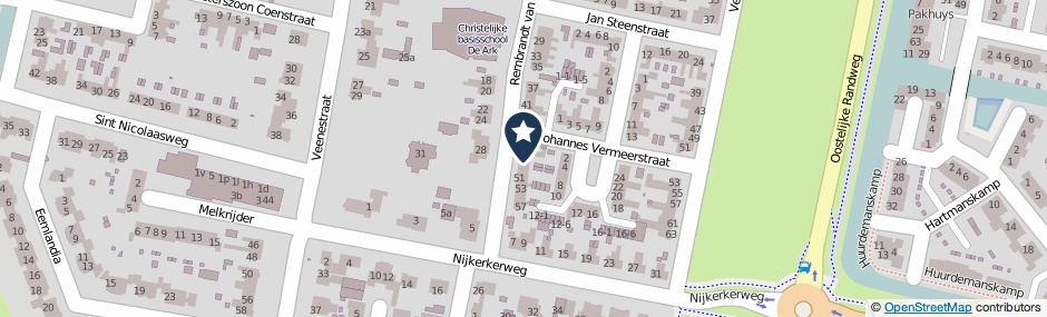 Kaartweergave Rembrandt Van Rijnstraat 47 in Bunschoten-Spakenburg