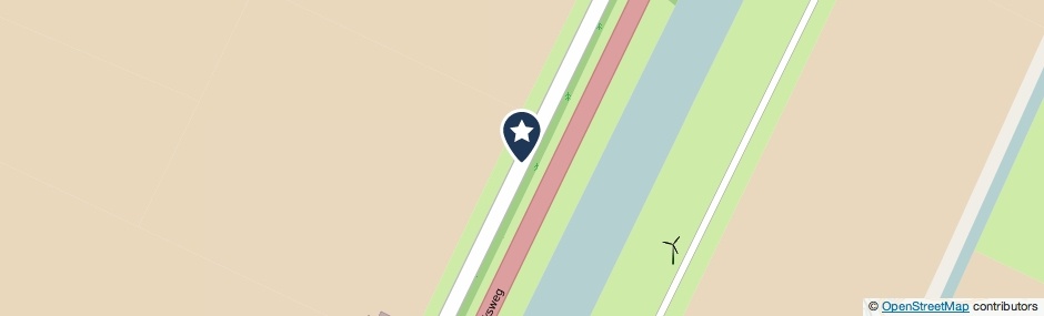 Kaartweergave Parallelweg in Burgerbrug